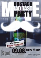 Plakat für Moustache Bad Taste Party