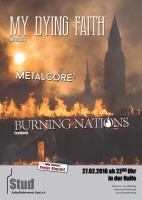 Plakat für My Dying Faith & Burning Nations