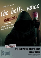 Plakat für the hell's voice - Metalkaraoke