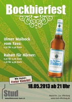 Plakat für Bockbierfest
