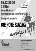 Plakat für Die Rote Suzuki & Ultrafair