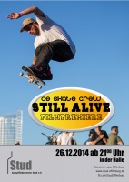 Plakat für Filmpremiere Skatevideo