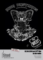 Plakat für Iron Bastards & Pat West