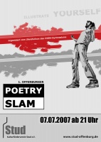 Plakat für Poetry Slam