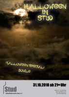 Plakat für Halloween im Stud