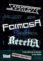 Plakat für Formosa, Snakebite & Beretta
