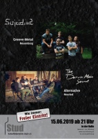 Plakat für Suicidius & The Darvin Moon Sound