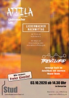 Plakat für Liedermachernachmittag