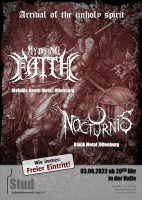 Plakat für My Dying Faith & Nocturnis