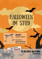 Plakat für Halloween im Stud