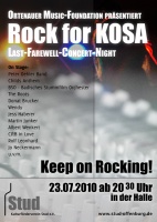 Plakat für Rock for KOSA